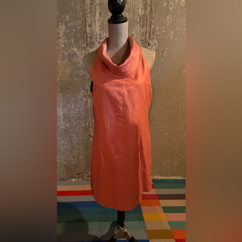 Zara Pink Sheath Dress with Cowl Neck for Work